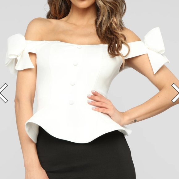 Peplum off shoulder from Fashion Nova - Picture 1 of 8